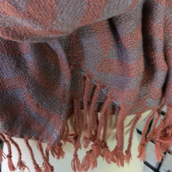Charlotte Russe Spring Scarf in Pumpkin and Tan! - Picture 2 of 5